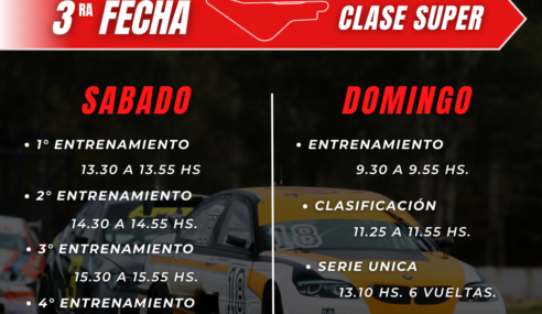 CRONO PARA LA SUPER EN 9 DE JULIO