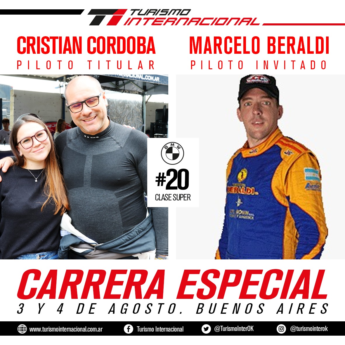 🏁 INVITADOS 2024: BERALDI CON CORDOBA.